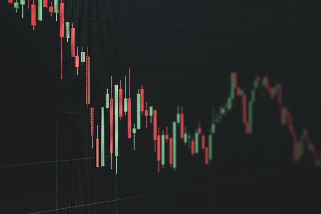 Ilustrasi: Stock market chart shows a declining trend.